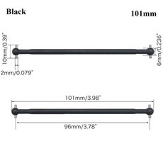 리모컨 자동차 드라이브 샤프트 개본 77MM 부품 84MM 스틸 70MM RC 길이 1PC 5MM 87MM 100MM 89 금속 63MM 61MM 액세서리, 1, Bla 101mm