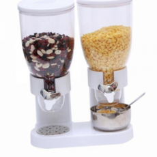 벽걸이 잡곡 디스펜서 주방 쌀통 보관함 벽걸이 곡물 용기 정리함 시리얼통 수납통 시리얼 식품 수납