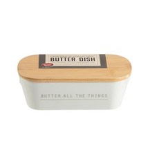 TAB 탭lecraft 뚜껑이 있는 버터 접시 19.7 x 8.3 6.4cm(7.75 3.25 2.5인치) 멜라민, TAB 탭lecraft 뚜껑이 있는 버터 접시, 19.