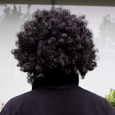 파티용 뽀글이 가발(검정) 파티코스튬 이벤트용품