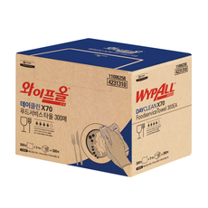 유한킴벌리 와이프올 데이클린 X70 푸드서비스 타올 키친타올 행주 / 카페 식당, 단품, 1개, 300개입