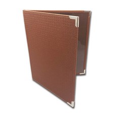 을지메뉴 고급 메뉴판 2단 3단 투명메뉴판, 1개, 2단 A4 메뉴판 모던브라운