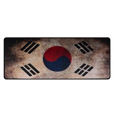 지클릭커 게이밍 마우스패드 장패드 소형 대형 데스크패드, HOMG-2 태극기 (700*260*2)mm, 1개