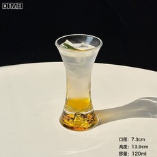 DFMEI 創意收腰金色杯雞尾酒杯觀山果汁杯冷飲杯香檳杯啤酒杯, 1個