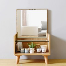 좌식 간이화장대 거울달린 청소년 자취 화장대 화이트, 색상선택_화이트