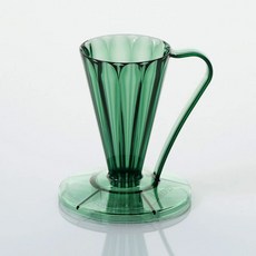 카펙 DEEP 27 플라워 드리퍼 딥 27 트라이탄 1CUP, 클리어 다크그린