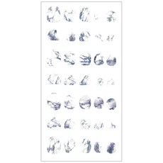 네일쎈 네일아트 워터데칼 스티커, 1개, VWD-18