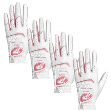 KPGA 지맥스 여성 반양피 한손 or 양손 골프장갑 세트, 화이트