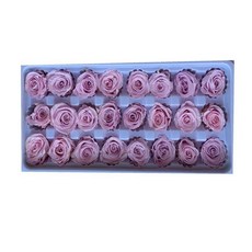 永生玫瑰花 單入 2 3公分/3 4公分/4 5公分 玫瑰花 乾燥花 DIY 玫瑰花頭 不凋花, 007，2~3公分紫粉