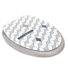 오션웰리빙 PCV 소프트 변기커버 상부조립형 대형, 1개