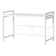 높이 조절 3단계 전자레인지 랙 MRS-CS01, 1단, 화이트
