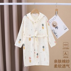 兒童卡通純棉紗布浴袍小童中童男童女童夏季新款A類標準