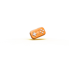 [국내정발] 8BitDo Micro Bluetooth Gamepad 마이크로 컨트롤러 일러스트 단축키, 오렌지