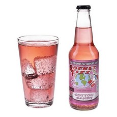 로켓 피즈 소다 - 솜사탕 355ml 병 Rocket Fizz Soda - Cotton Candy 12 Fl Oz Bottle, 1개