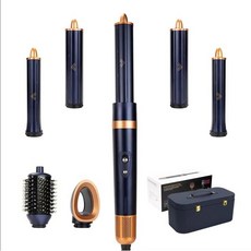 헤어 고데기 스타일링 컬링 에어랩 다리미 착용 드라이어 뜨거운 빗 에어 1300W 전문 스트레이트너 도구, 없음, 1) 220V EU plug