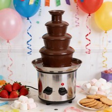 4단 스테인리스 초콜릿 분수 기계 상업용 가정용 DIY 녹이는 폭포 퐁듀 메이커 파티 디저트용