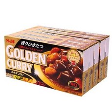 S&B 골든 카레（매운맛） 198g x 5, 5개