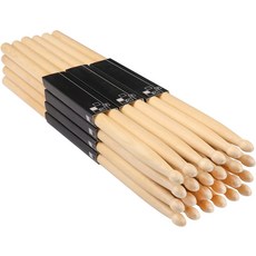 드럼 스틱 12쌍 5A 16인치 클래식 우드 팁 벌크 메이플 GNIEMCKIN., 12 Pairs