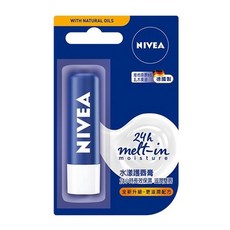 妮維雅 NIVEA 護唇膏 5D玻尿酸 水漾 果漾潤彩 男士專用 極致保濕 潤澤修護 SPF15 多款可選, 1個, 妮維雅-水漾護唇膏