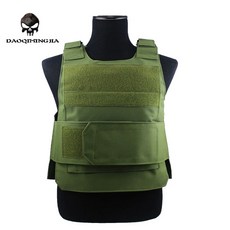 절단방지 조끼 통기성 남녀공용 경비원용 강철 플레이트, 올리브그린, 프리사이즈, 1개