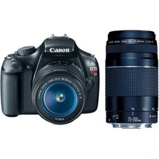 캐논 EOS 리벨 T3 12.2 메가픽셀 CMOS 디지털 SLR 카메라 18-55mm IS II 렌즈 EF 75-300mm f4-5.6 III 망원 줌, 캐논 EOS 리벨 T3 12.2 메가픽셀 CMOS 디지