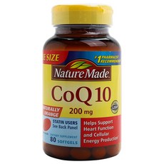 Nature Made 萊萃美 輔酶Q10軟膠囊 200mg, 80顆, 1罐