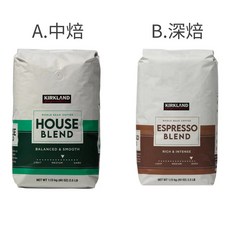 科克蘭 精選 義式 咖啡豆 深焙, 1個, 中焙