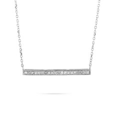 LB 익스클루시브 중고 14K 화이트 골드 다이아몬드 네크리스