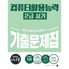 2025 시나공 컴퓨터활용능력 2급 실기 기출문제집 [ 엑셀 2021/동영상강의 ]