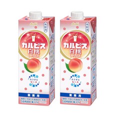 아사히 음료 칼피스 백도 원액 희석용 1000mlx2개 유산균 일본, 2개, 1L