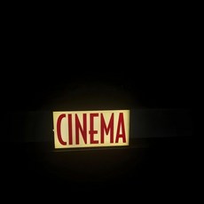 시네마 RGB LED 네온 라이트박스 벽걸이 펄싱 디밍블 조명 표지판 녹음 스튜디오 라이, Cinema red