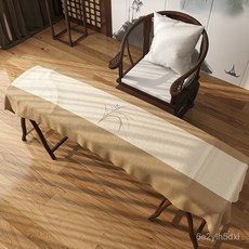 新中式古箏防塵罩文藝防水古琴專用遮塵防塵蓋布通用琴披萬能蓋巾, 竹影清風絨布古箏蓋布,60*200cm【輕奢高級】, 1個