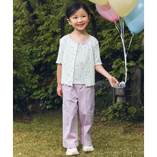 탑텐 TOPTEN KIDS 여아) 코튼 카고 와이드 팬츠_MKF3PP2011 MKF3PP2011 281776