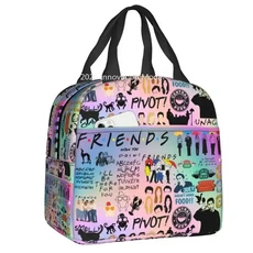 친구 TV 쇼 캠핑 여행을위한 절연 점심 가방 재사용 가능한 열 쿨러 도시락 상자 여성 어린이 식품 용기 토, 01 22x20x13cm, 03 14