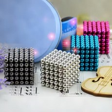 巴克球1000顆馬克磁球珠益智魔方創意減壓磁鐵玩具磁力球, 1個, 6mm陽光橙216+6顆(精裝):1個