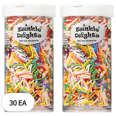 퀄리티스프링클 레인보우 스프링클 막대형, 30개, 63g