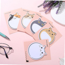 상도일SH 반달 고양이 점착식 메모지, 반달고양이