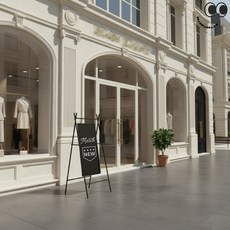 落地式展示牌架 吊掛告示牌架 商用標示牌立架, 1個