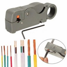 동축 케이블 스트리퍼 - 자동 전선 탈피기 - RG6 RG59 RG58 지원, 1개
