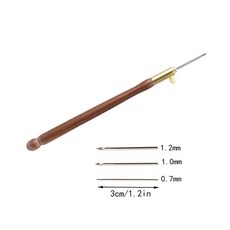 프랑스 자수 크로셰 핸드 크로스 코튼 바늘, 1개