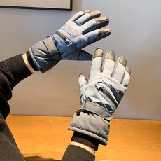 滑雪手套男款冬天騎行防寒防凍加絨加厚保暖摩托車觸屏防滑棉手套