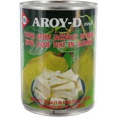 Aroy-D Young Green Jackfruit in Brine 591.5ml(20온스) (6팩)