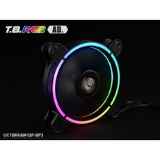 保銳 ENERMAX 金彩蝠A 12公分 ARGB風扇三顆裝 主板同步, 1個, RGB, UCTBRGBA12P-BP3
