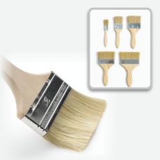 평붓 1인치 페인트붓 막붓 브러쉬 도배붓 미장붓 젯소, 1개