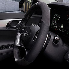 올뉴마티즈 인조가죽 핸들커버 야광 원형 D컷 2종, 단일