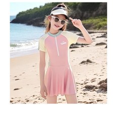 민트스쿨 여아 올인원 래쉬가드 여아 수영복