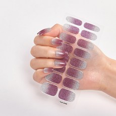 풀 커버 네일 스티커 패션 매니 장식 스파클링 글리터 자기 디자이너 아트, CS048
