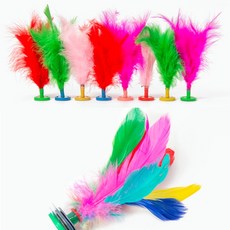 고퀄리티 추석 전통놀이 민속놀이 깃털 제기차기 깃제기 5종, 베이직