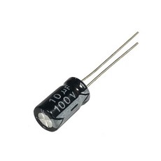 100V10UF 6x11mm 알루미늄 전해 콘덴서 100v 10uf 100wv 10mf 100vdc 10MFD 10uf100v 100v10mf 10mf100v 22uf 33uf, 100v330uf 13x20 5pcs, 1개
