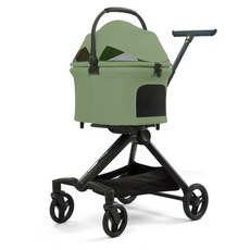 熱銷一鍵收車寵物外出小推車小型犬, 1個, PC702 升級款・森野橄欖綠